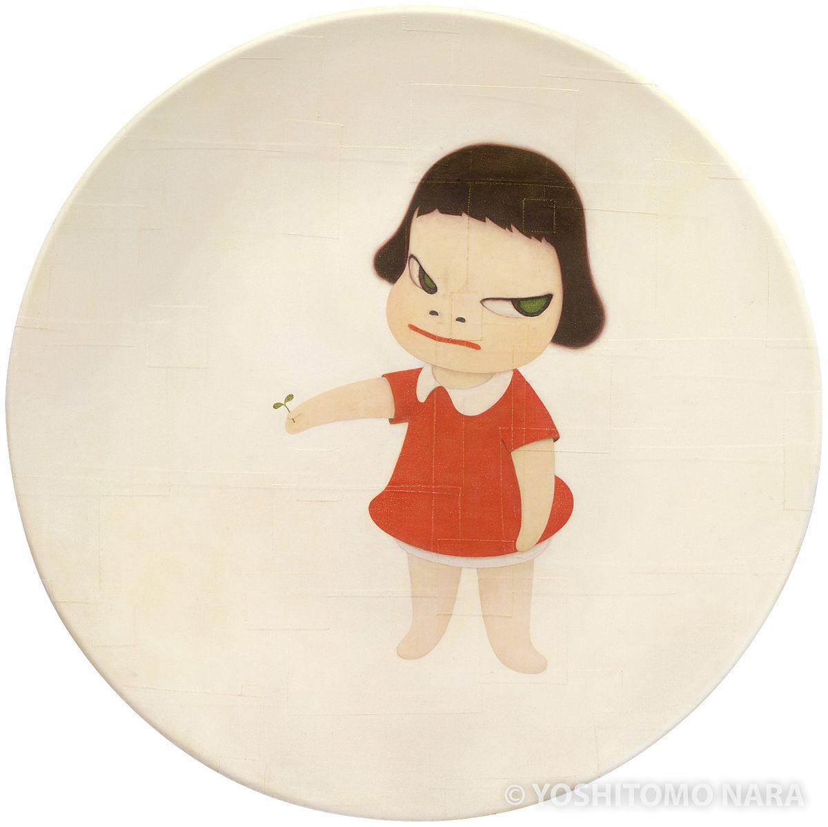 鏡 奈良美智　ミラー　37cm 限定品 Sprout in the Hand 奈良美智 Sprout in the Hand ミラー