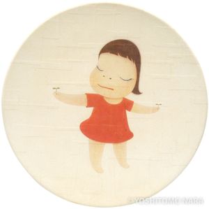 奈良美智　Sprout in the Hand  鏡　ミラー 鏡子Sprout in the Hand / Yuz – YOSHITOMO NARA Exhibition