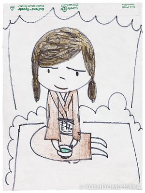 奈良美智 サルの女の子 F6号 奈良美智 サルの女の子 F6号 絵画