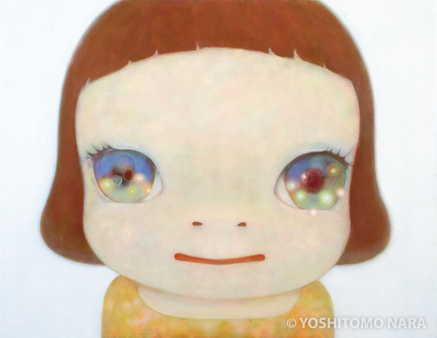 奈良美智 おかっぱ少女 Cosmic Eyes ロッタちゃん 花 奈良美智 おかっぱ少女 Cosmic Eyes ロッタちゃん 花