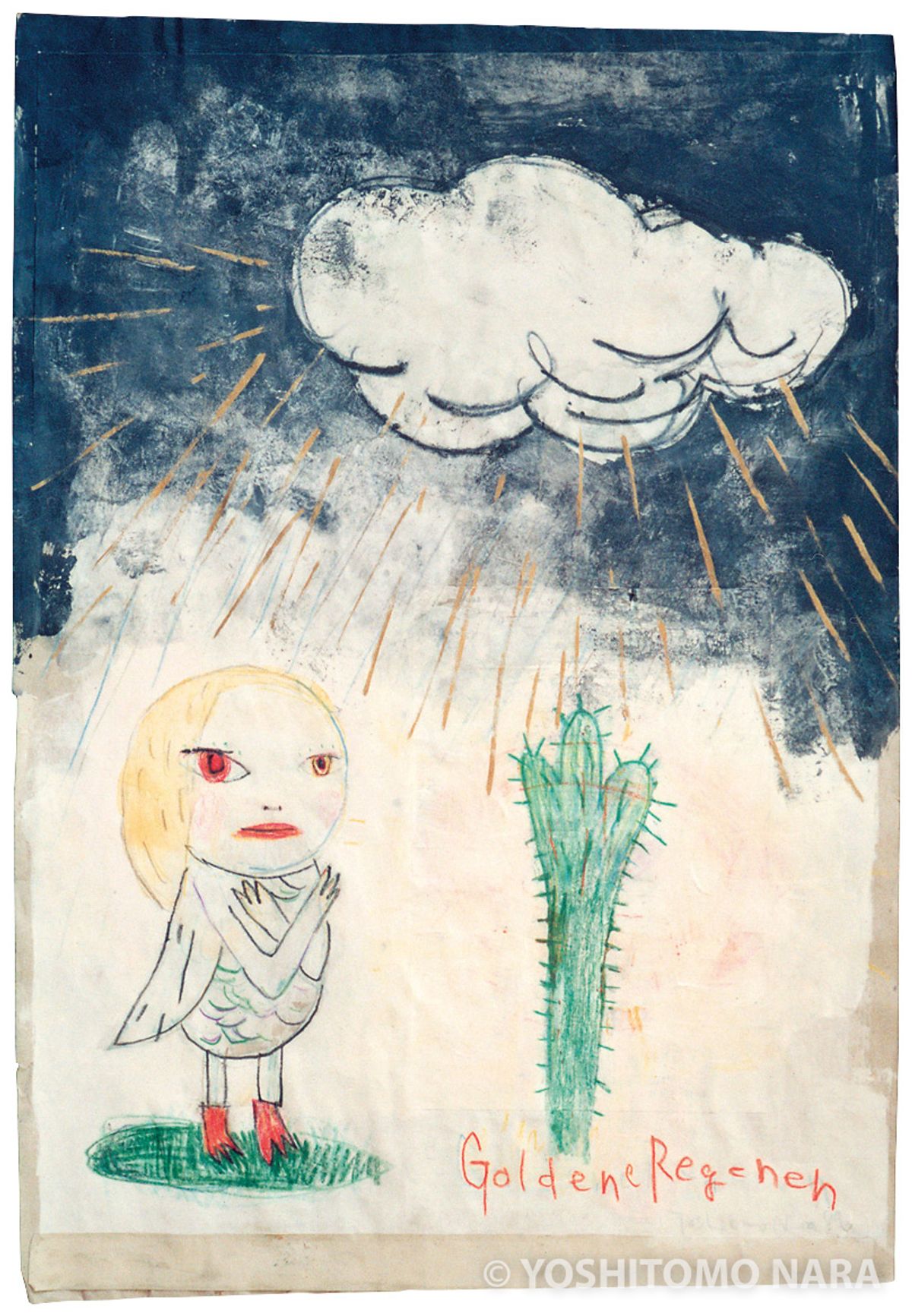 No.YNF314 - 金の雨 Goldener Regen 1989 | YOSHITOMO NARA The