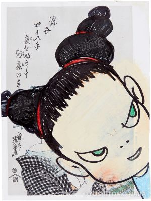 No.YNF2569 - Angry Face, “In the Floating World” 1999 | YOSHITOMO