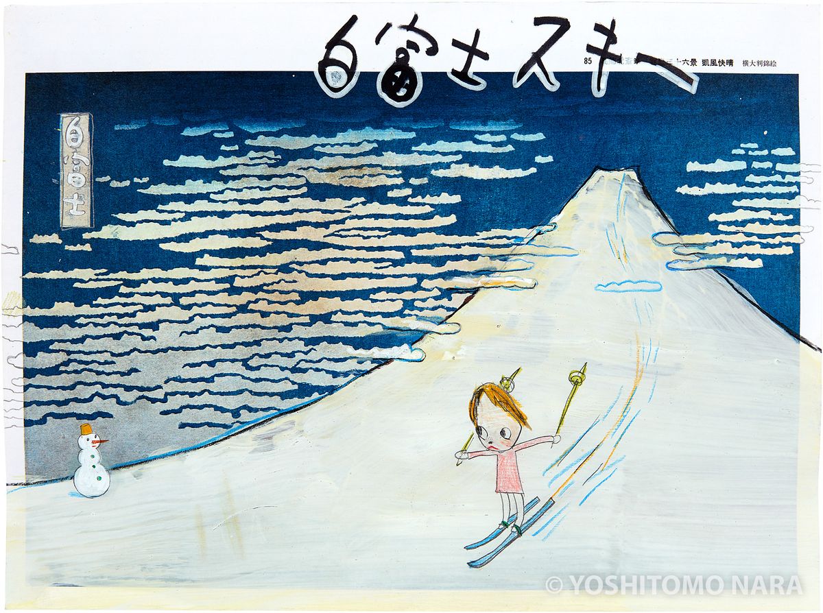 Yoshio Yamada 絵画 No.YNF2537 - White Fujiyama Ski Gelände, “In the Floating World