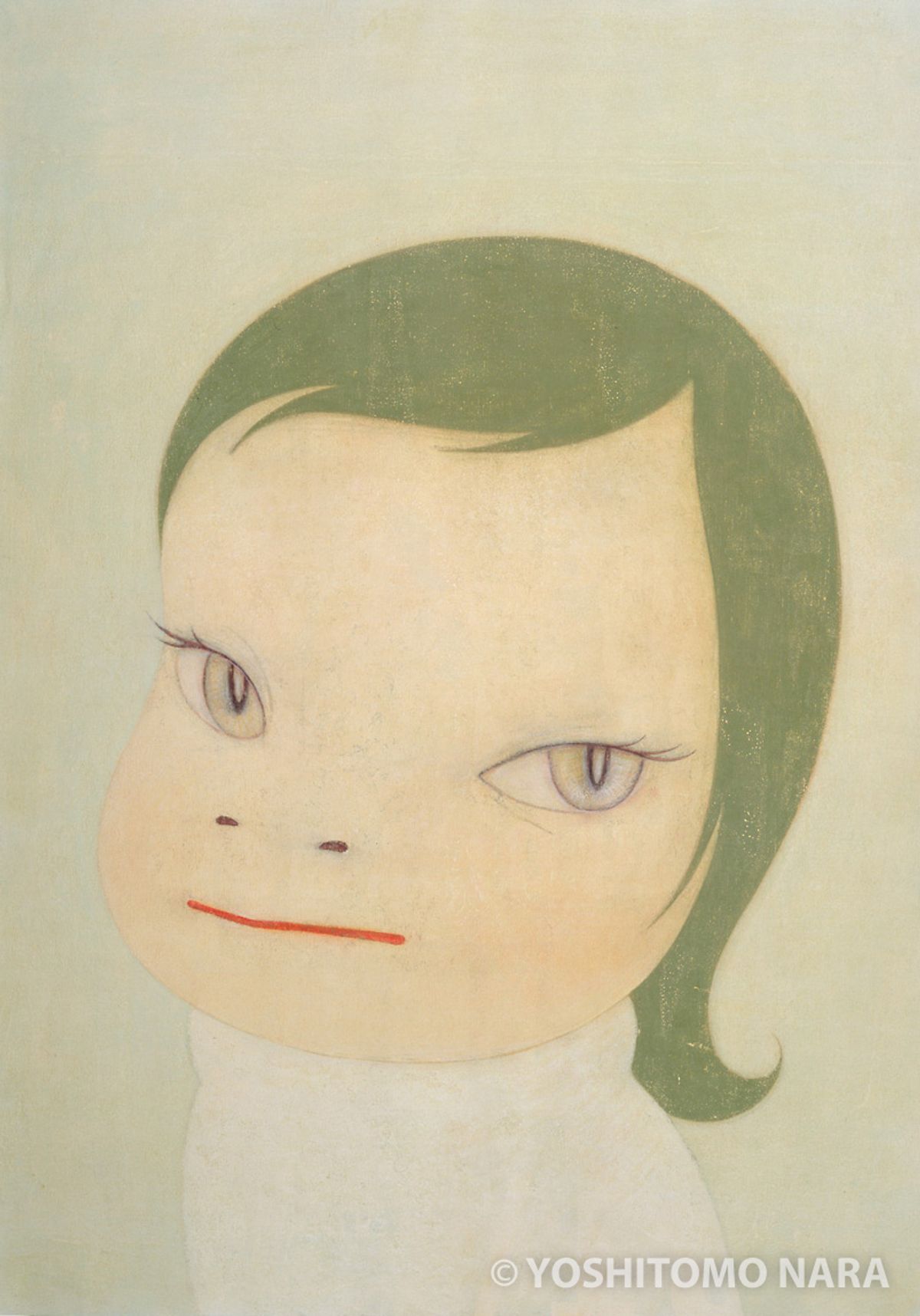 No.YNF3544 - Green-Haired Cat Girl 2003 | YOSHITOMO NARA The Works