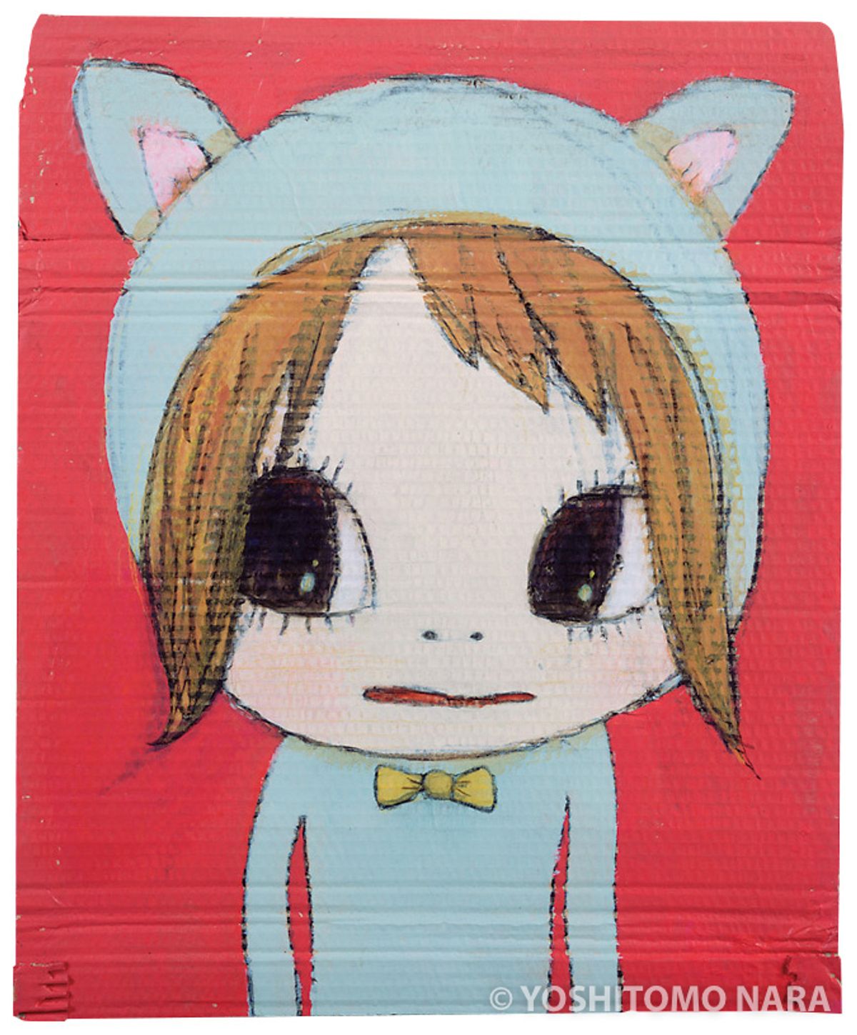 No.YNF4523 - Untitled (Kitty in Pink ) 2007 | YOSHITOMO NARA