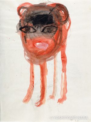 奈良美智 サルの女の子 F6号 奈良美智 サルの女の子 F6号