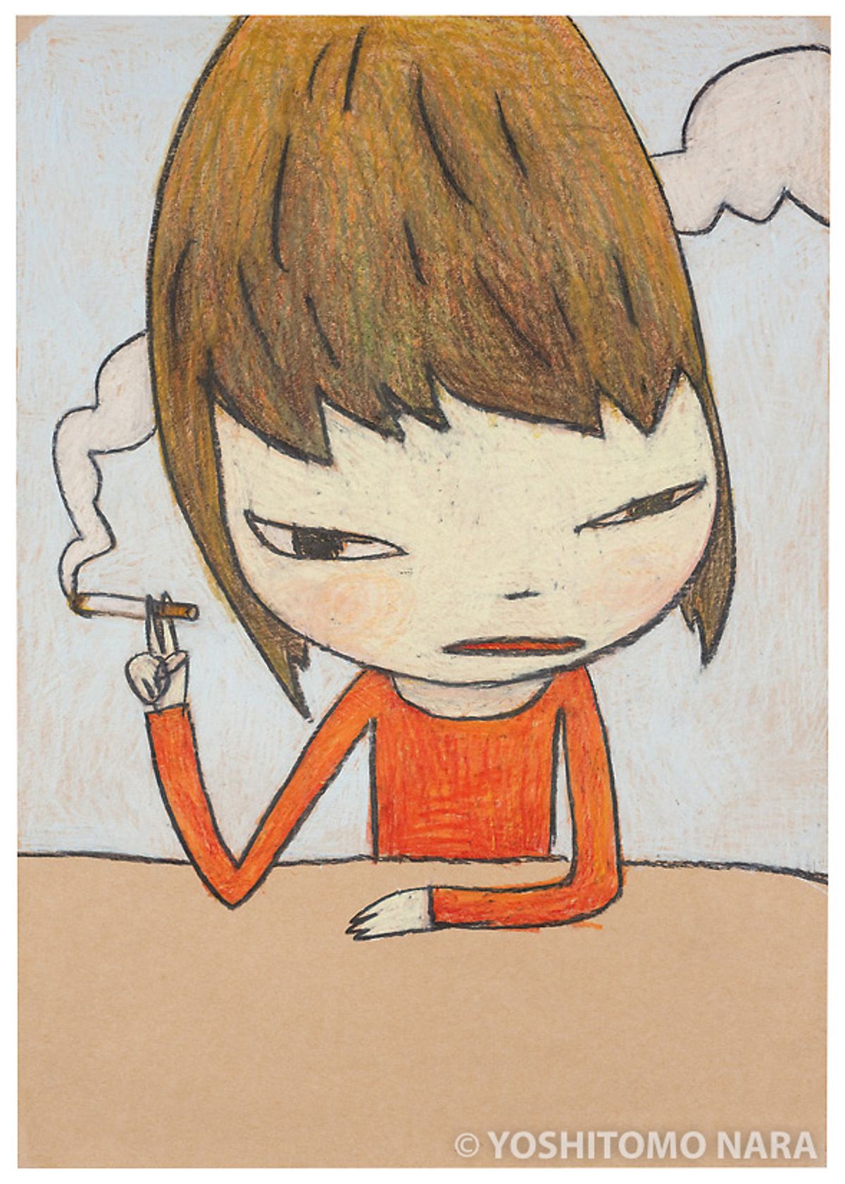 No.YNF4495 - Untitled (Now Smoking) 2007 | YOSHITOMO NARA The