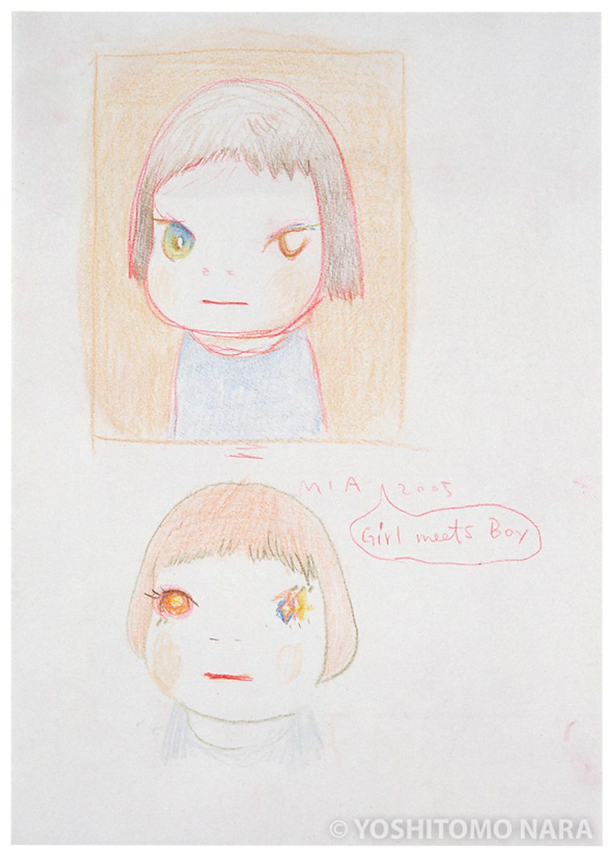 No.YNF4168 - Study for “Missing in Action—Girl Meets Boy—” 2005