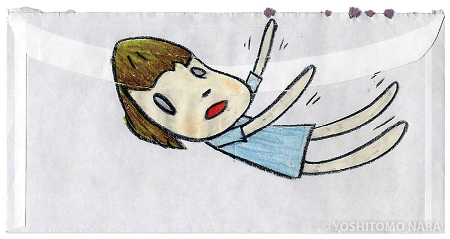 絵画 jamping No.YNF3925 - Untitled (Falling From Heaven) 2004 | YOSHITOMO