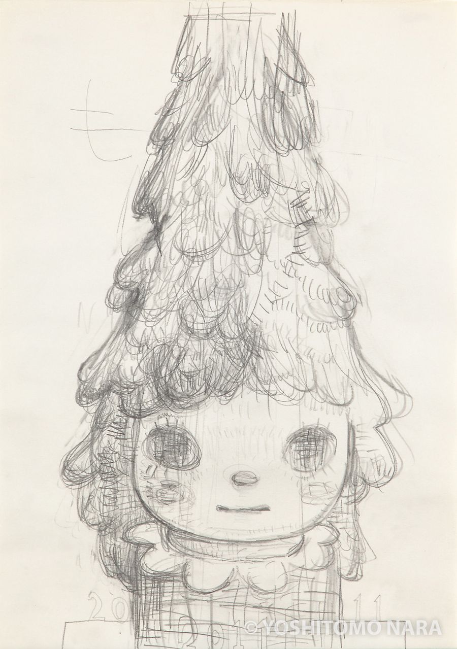 油彩画のためのエスキース No.YNF5707 - 彫刻のためのエスキース 2011–2012 | YOSHITOMO NARA The