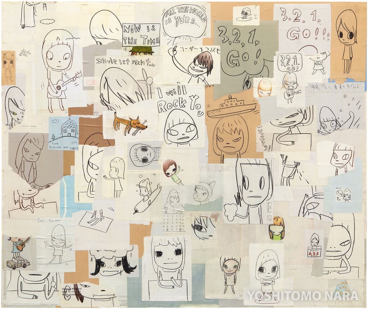 No.YNF5824 - Collage of Previously Unreleased Drawing II