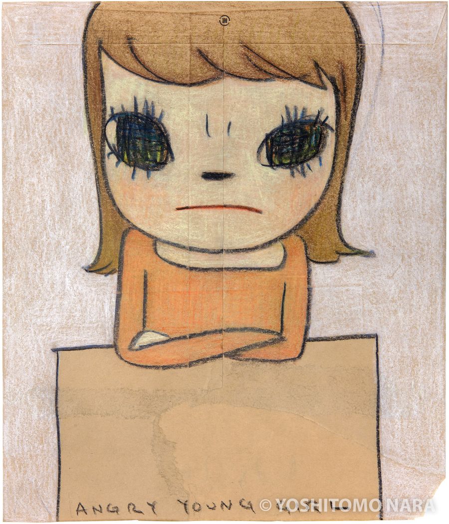 No.YNF5842 - Angry Young Girl 2013 | YOSHITOMO NARA The