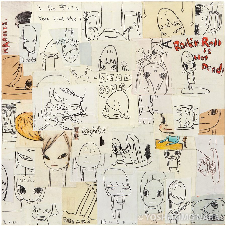 No.YNF5889 - Collage of Previously Unreleased Drawing II 2014