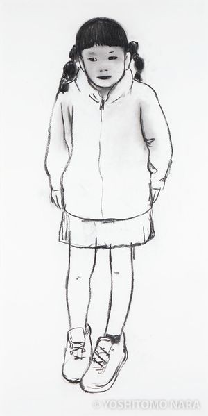 奈良美智 サルの女の子 F6号