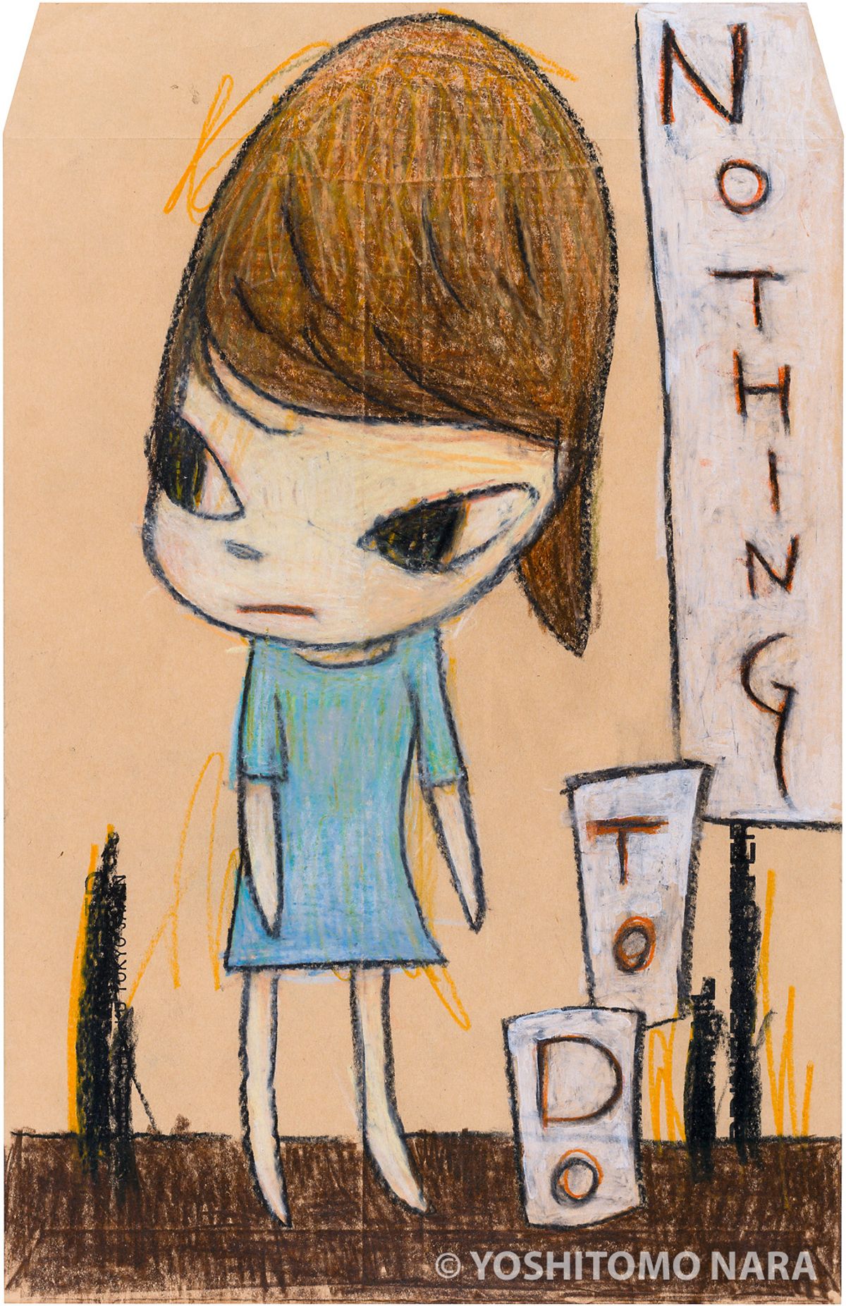 No.YNF6706 - Nothing to Do. 2019 | YOSHITOMO NARA The Works