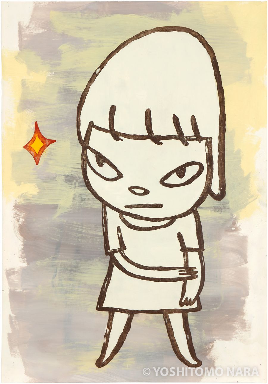 Three colours lady boy 油絵 No.YNF68 - Innocent Being 1987 | YOSHITOMO NARA The Works