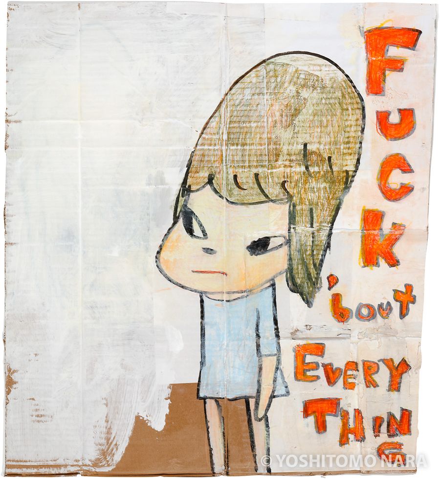 No.YNF6728 - Fuck' bout Everything 2019 | YOSHITOMO NARA The Works