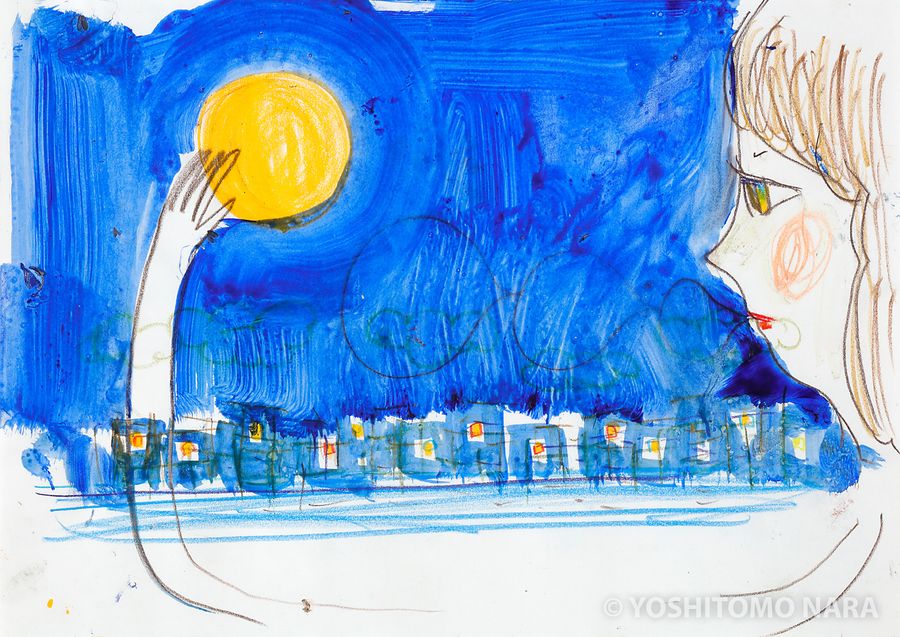 No.YNF6734 - 北のまほろばを行く 満月のよる 2019 | YOSHITOMO NARA