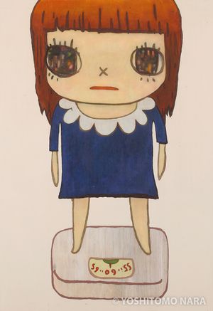 奈良美智 サルの女の子 F6号 奈良美智 サルの女の子 F6号