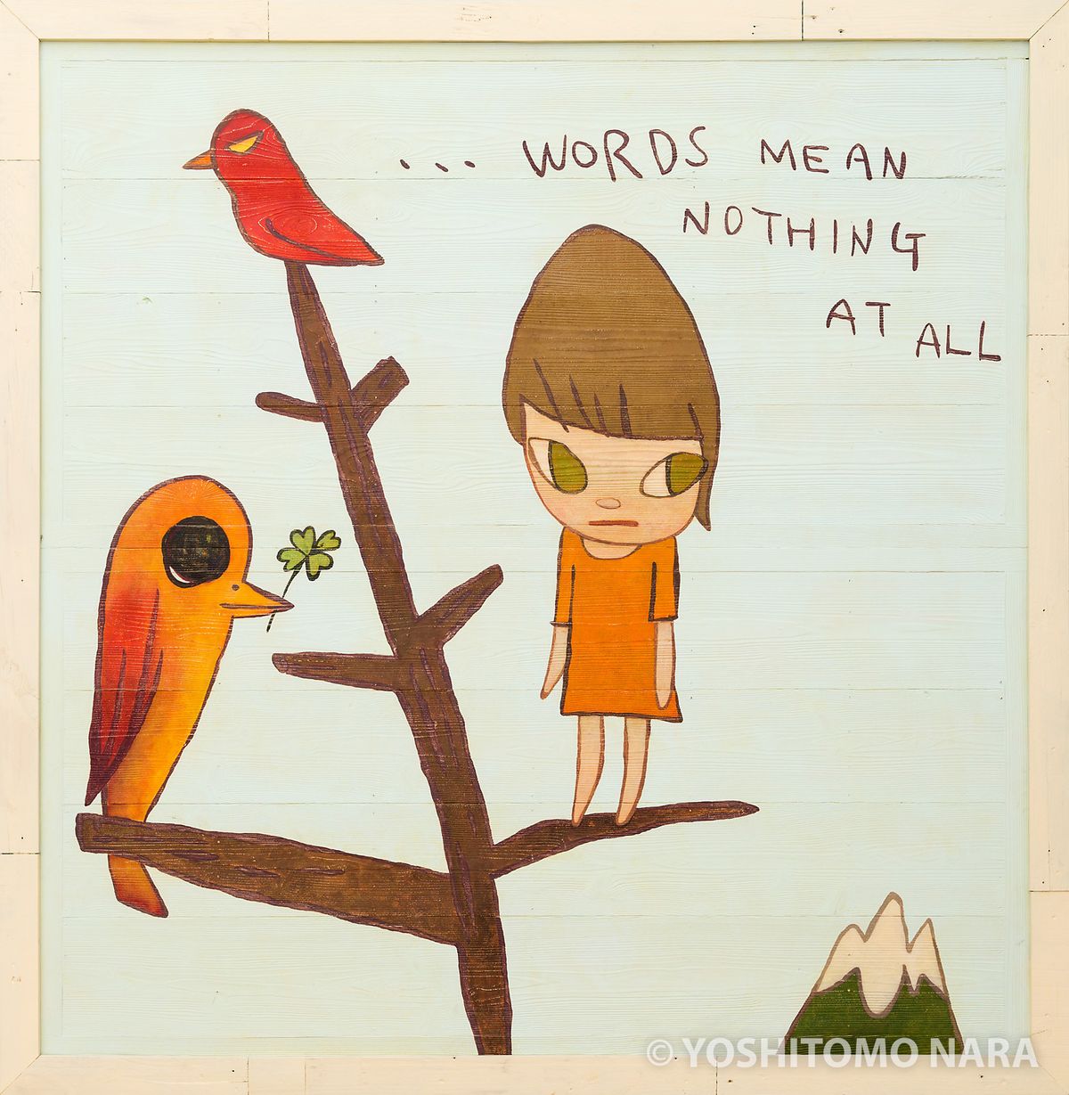 奈良美智 版画【On the F-word】 No.YNF5636 - Words Mean Nothing