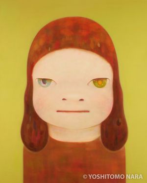 奈良美智 サルの女の子 F6号 YOSHITOMO NARA The Works - 奈良美智オンラインカタログレゾネ