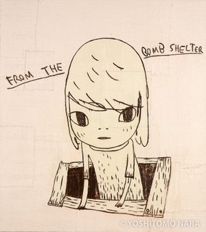 奈良美智 サルの女の子 F6号 奈良美智 サルの女の子 F6号
