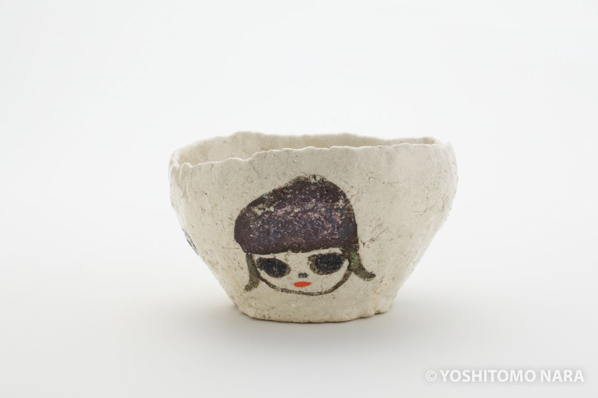 絶版　奈良美智　新品　Puddle Flowers 1〜4　シュリンプ付 No.YNF5400 - 猫娘茶碗 2010 | YOSHITOMO NARA The Works - 奈良美智