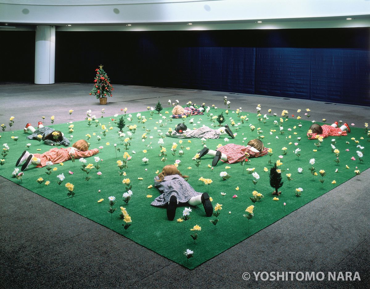 No.YNF1223 - Hula Hula Garden 1994 | YOSHITOMO NARA The Works