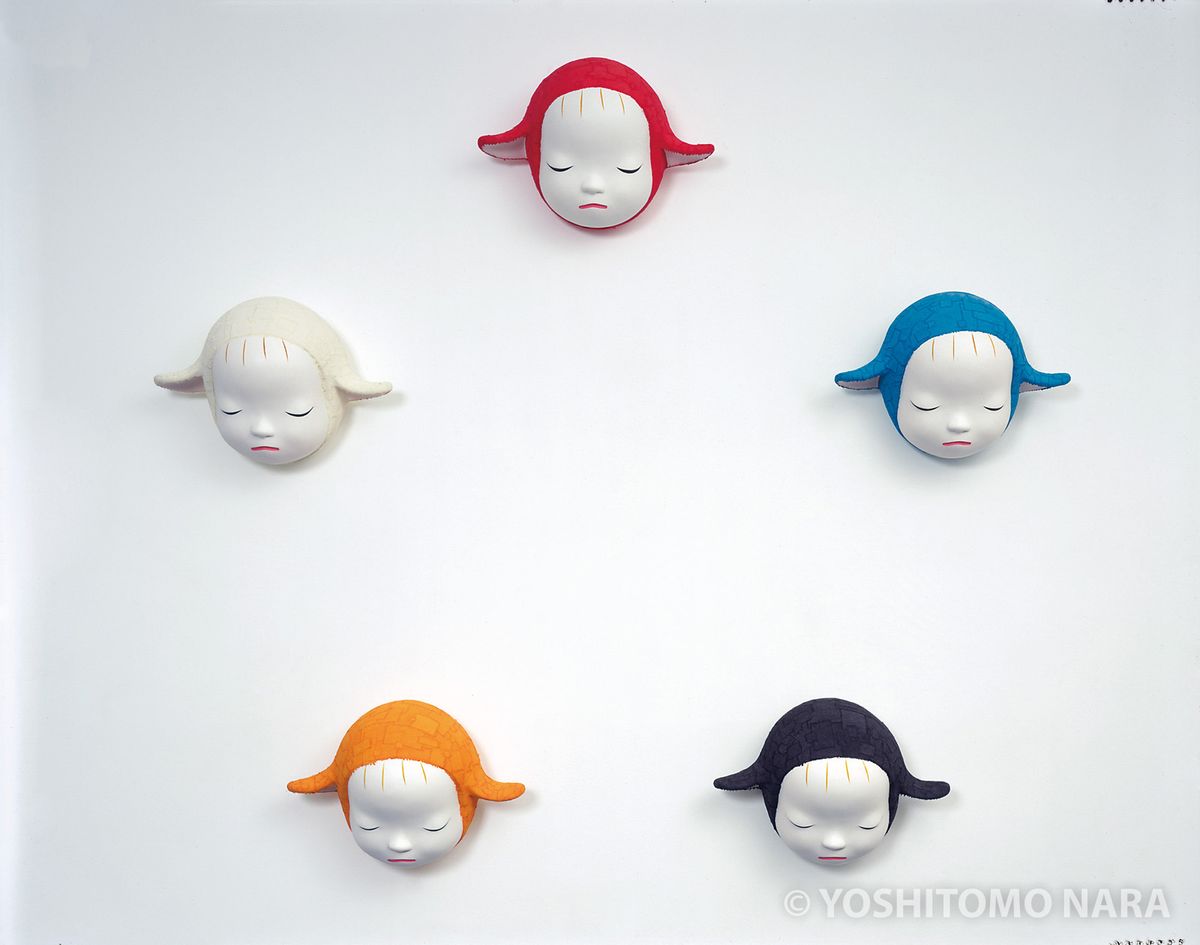 No.YNF2550 - Pilgrim Heads 1999 | YOSHITOMO NARA The Works