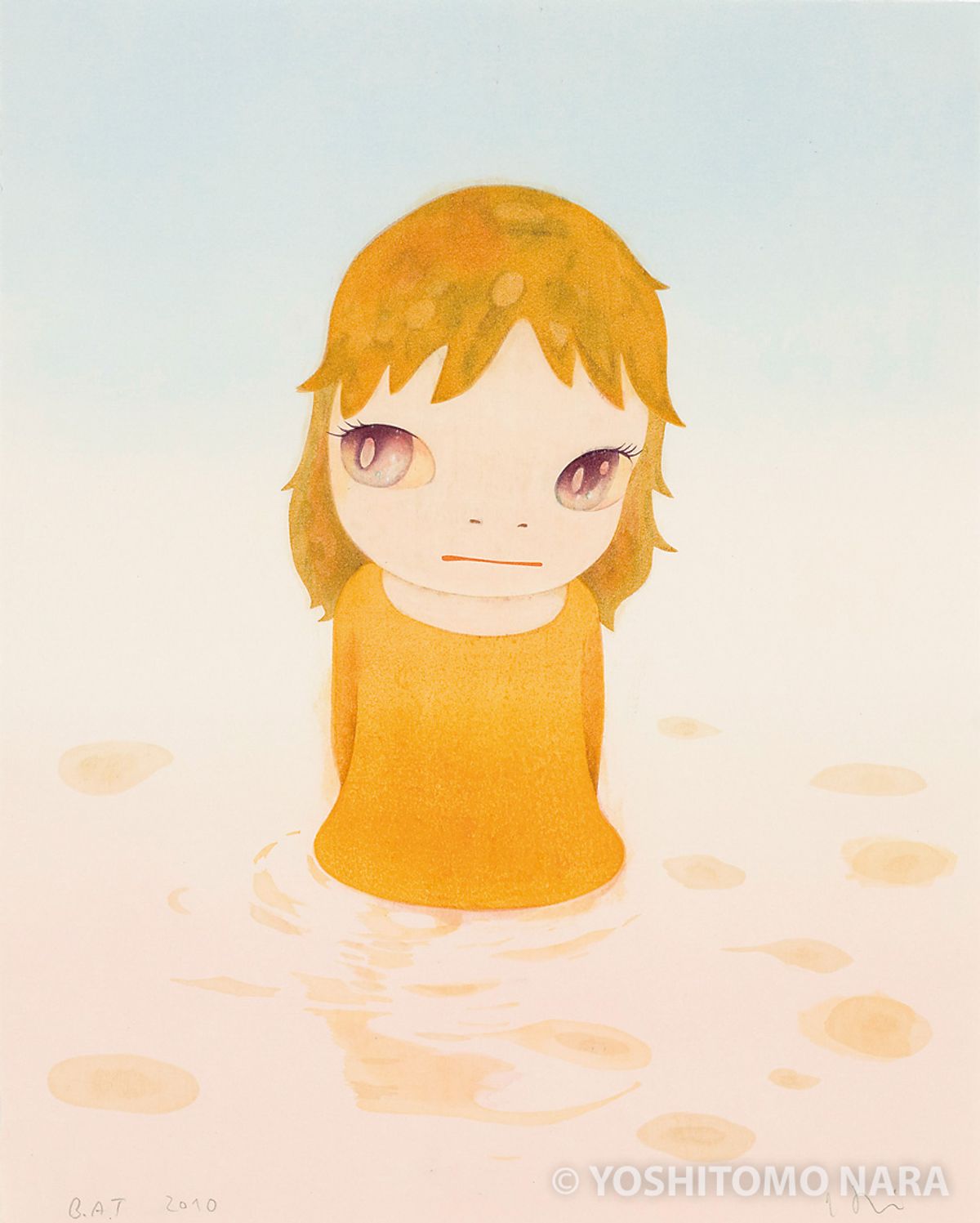奈良美智 2010年 木版画「After the Acid Rain」 No.YNF5451 - After the Acid Rain (Day Version) 2010 | YOSHITOMO
