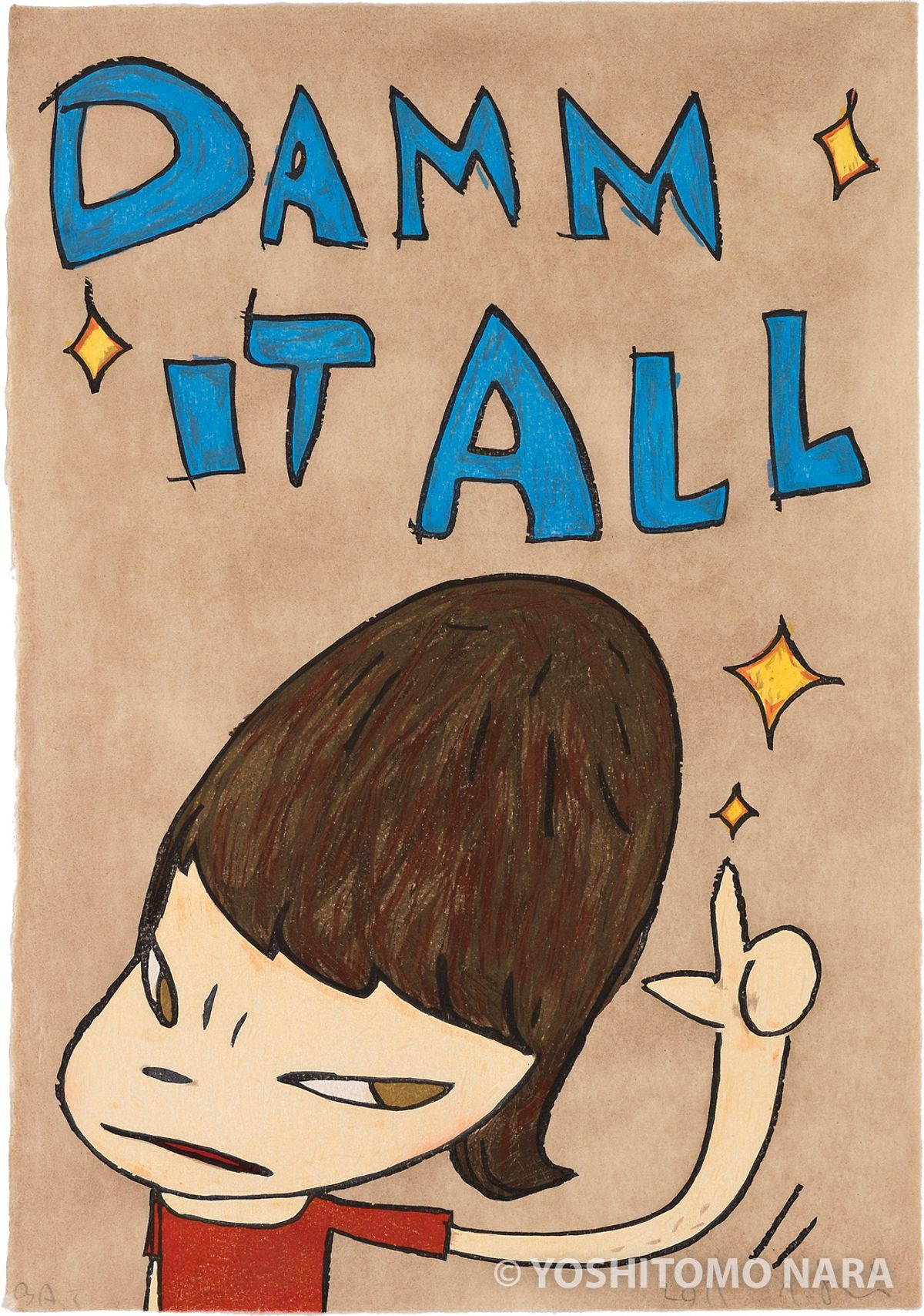 No.YNF5765 - Damn It All 2012 | YOSHITOMO NARA The Works