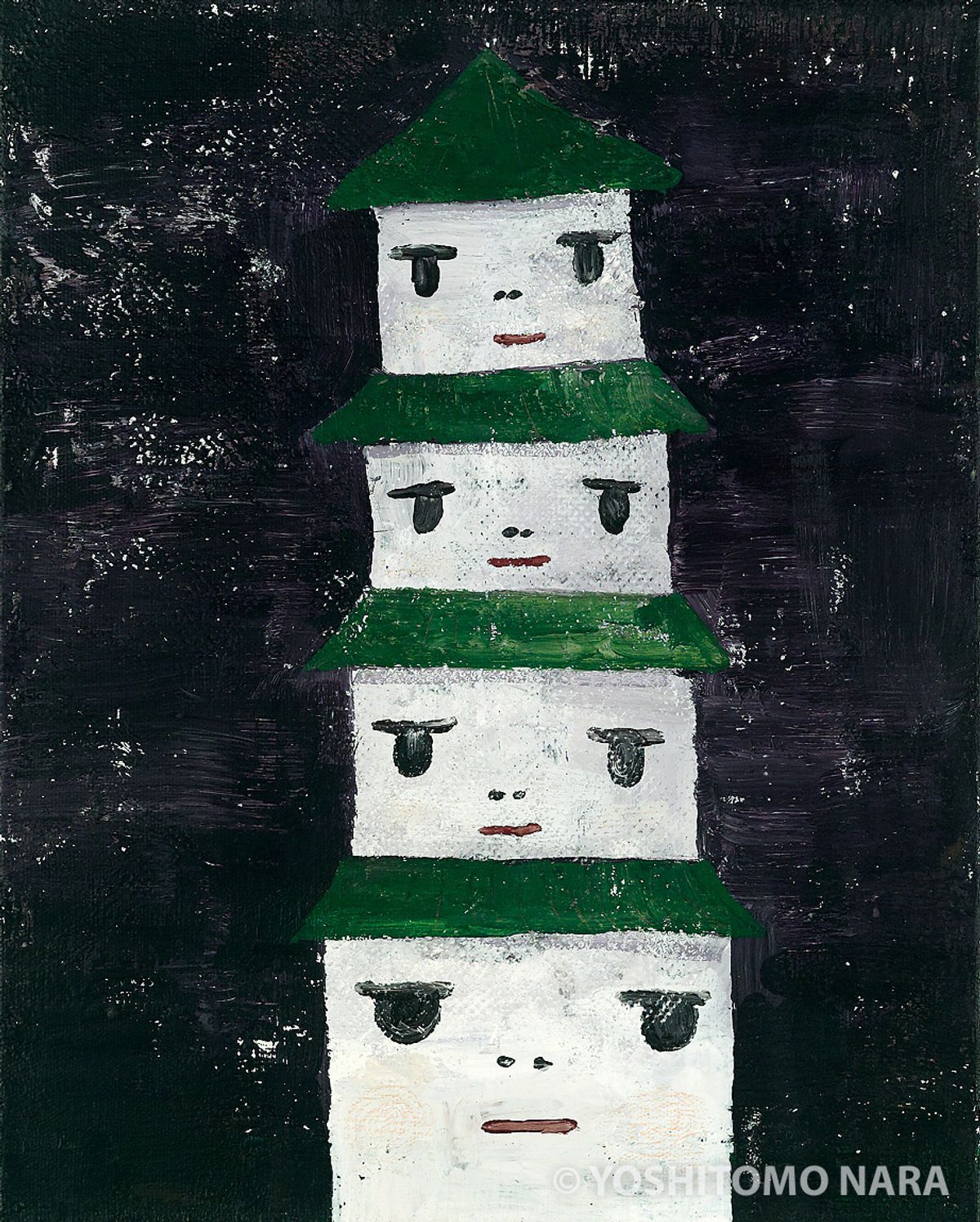 絵画 flk041230 砂澤ビッキ「無題」油絵・F0号 絵画買取・販売の小竹美術